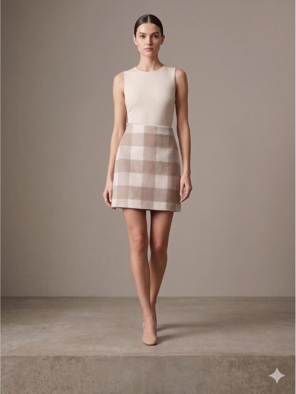 LOFT Petite Buffalo Check Flannel Mini Skirt – Size 0P